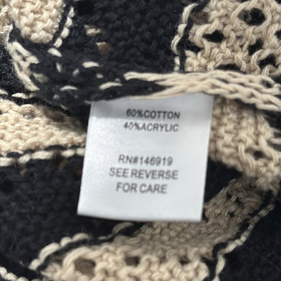 Freshman Tan and Black Ribbed Maxi Skirt Set crochet knitted - Picture 7 of 7